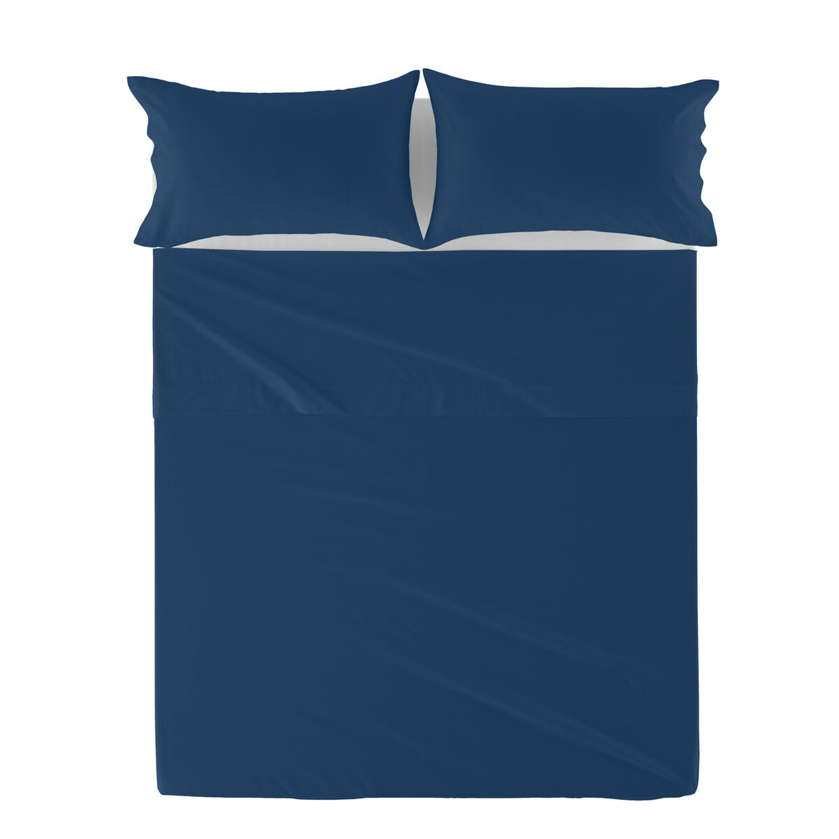 Top sheet HappyFriday Basic Navy Blue 260 x 270 cm