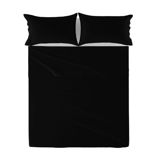 Top sheet HappyFriday Basic Black 180 x 270 cm HappyFriday