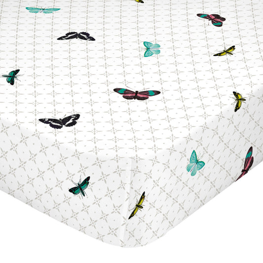 Fitted bottom sheet HappyFriday Birds of paradise Multicolour 160 x 200 x 32 cm HappyFriday