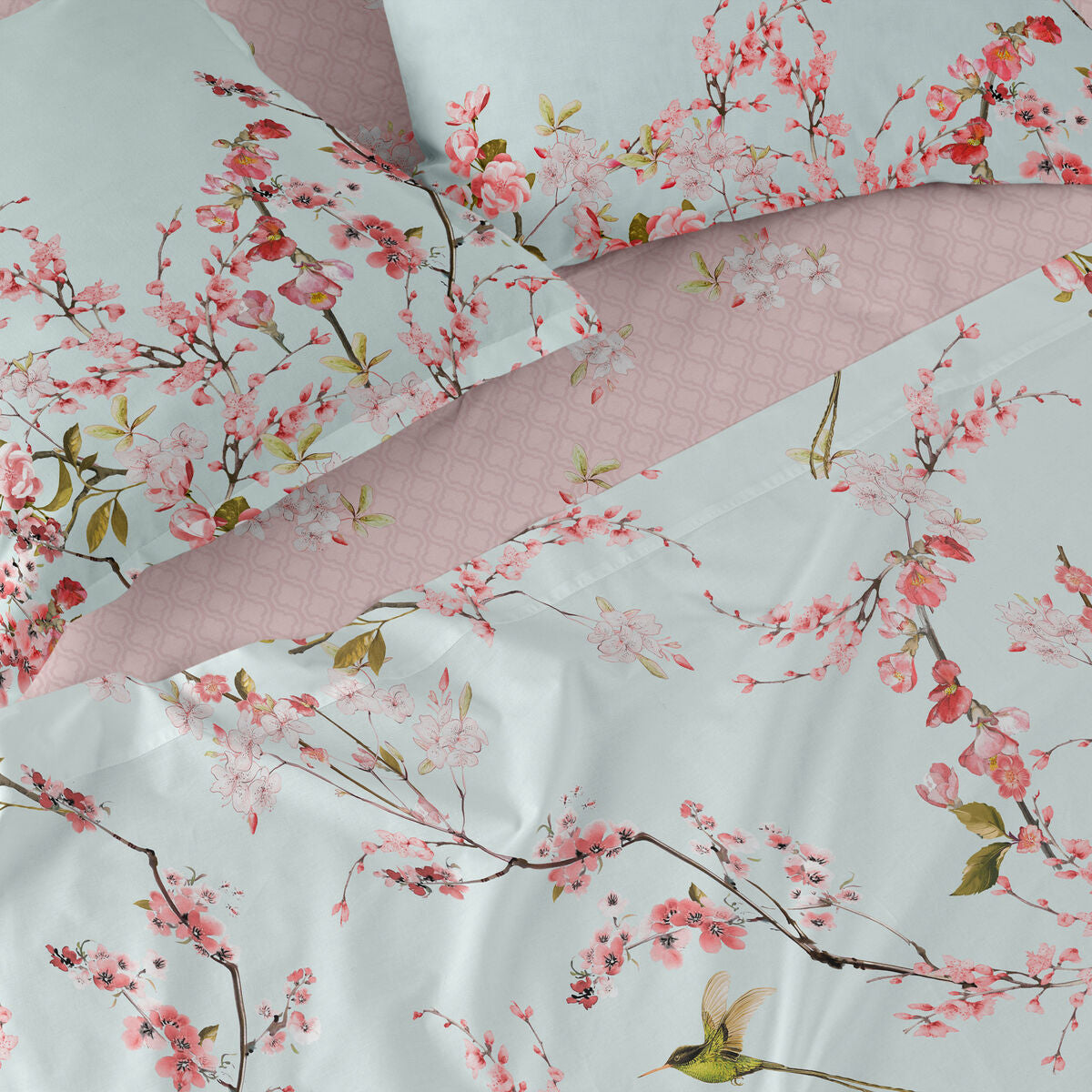 Fitted sheet HappyFriday Chinoiserie Multicolour 140 x 200 x 32 cm HappyFriday