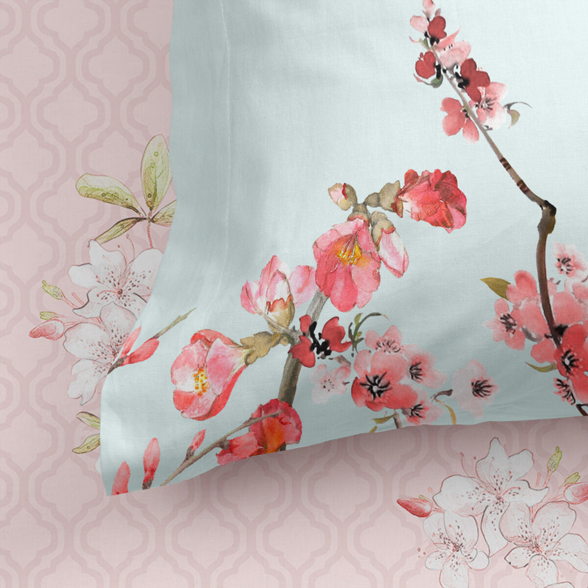 Fitted sheet HappyFriday Chinoiserie Multicolour 140 x 200 x 32 cm HappyFriday