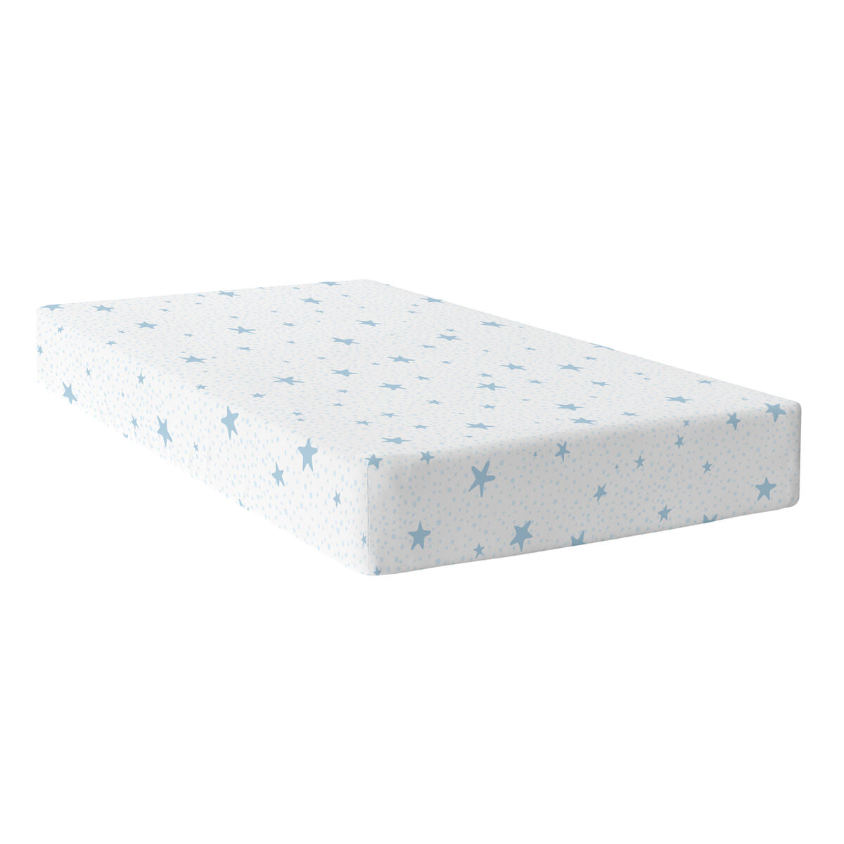 Fitted sheet HappyFriday BASIC KIDS Blue 90 x 200 x 32 cm HappyFriday