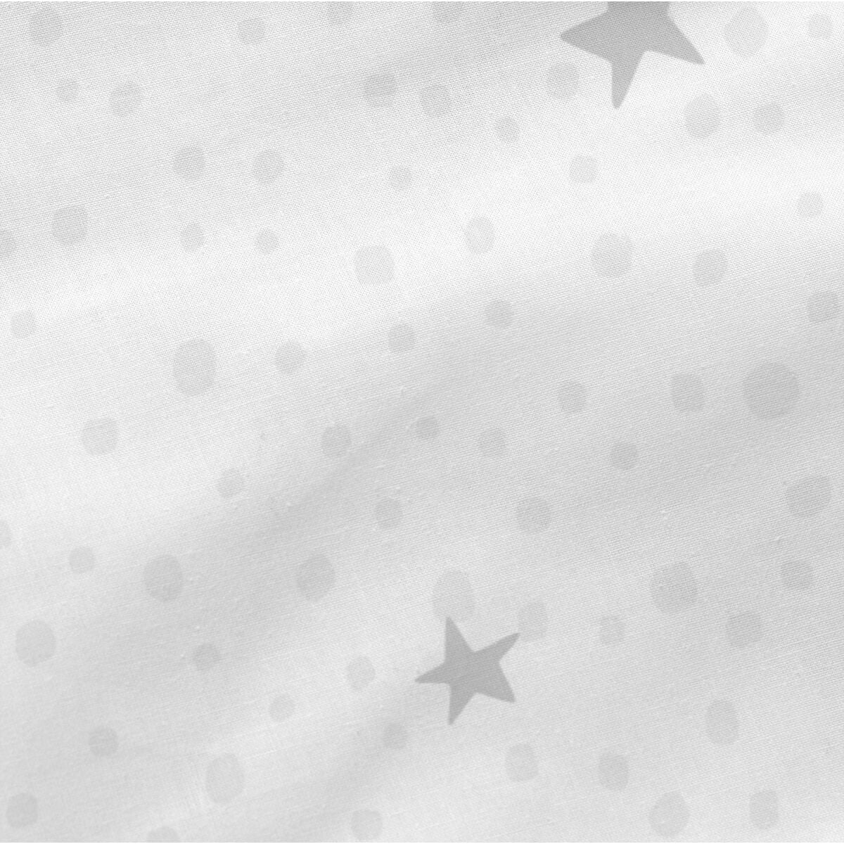 Fitted sheet HappyFriday BASIC KIDS White Grey 70 x 140 x 14 cm Stars HappyFriday