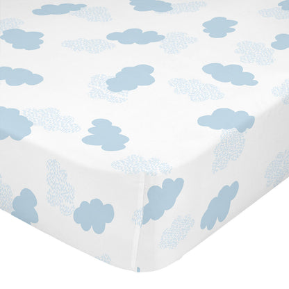 Fitted sheet HappyFriday BASIC KIDS Blue Single HappyFriday