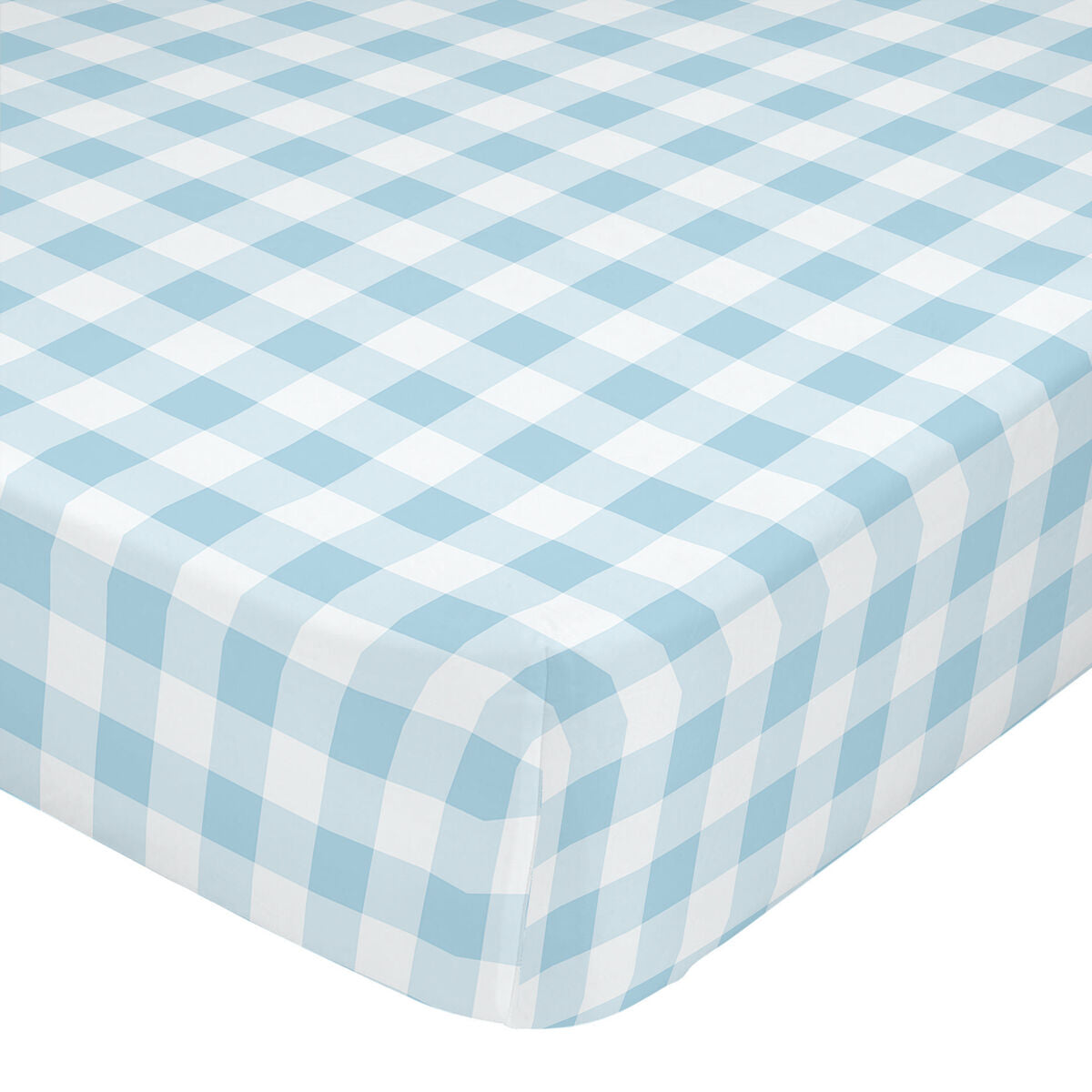 Fitted sheet HappyFriday BASIC KIDS Blue 90 x 200 x 32 cm HappyFriday