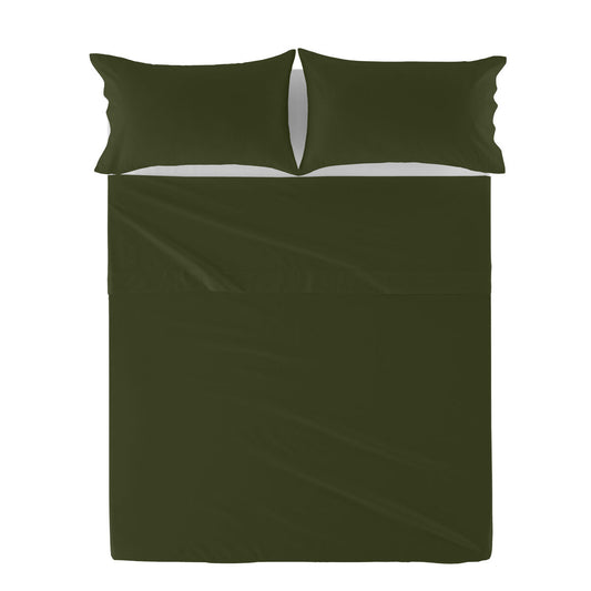 Top sheet HappyFriday Basic Green 240 x 270 cm HappyFriday