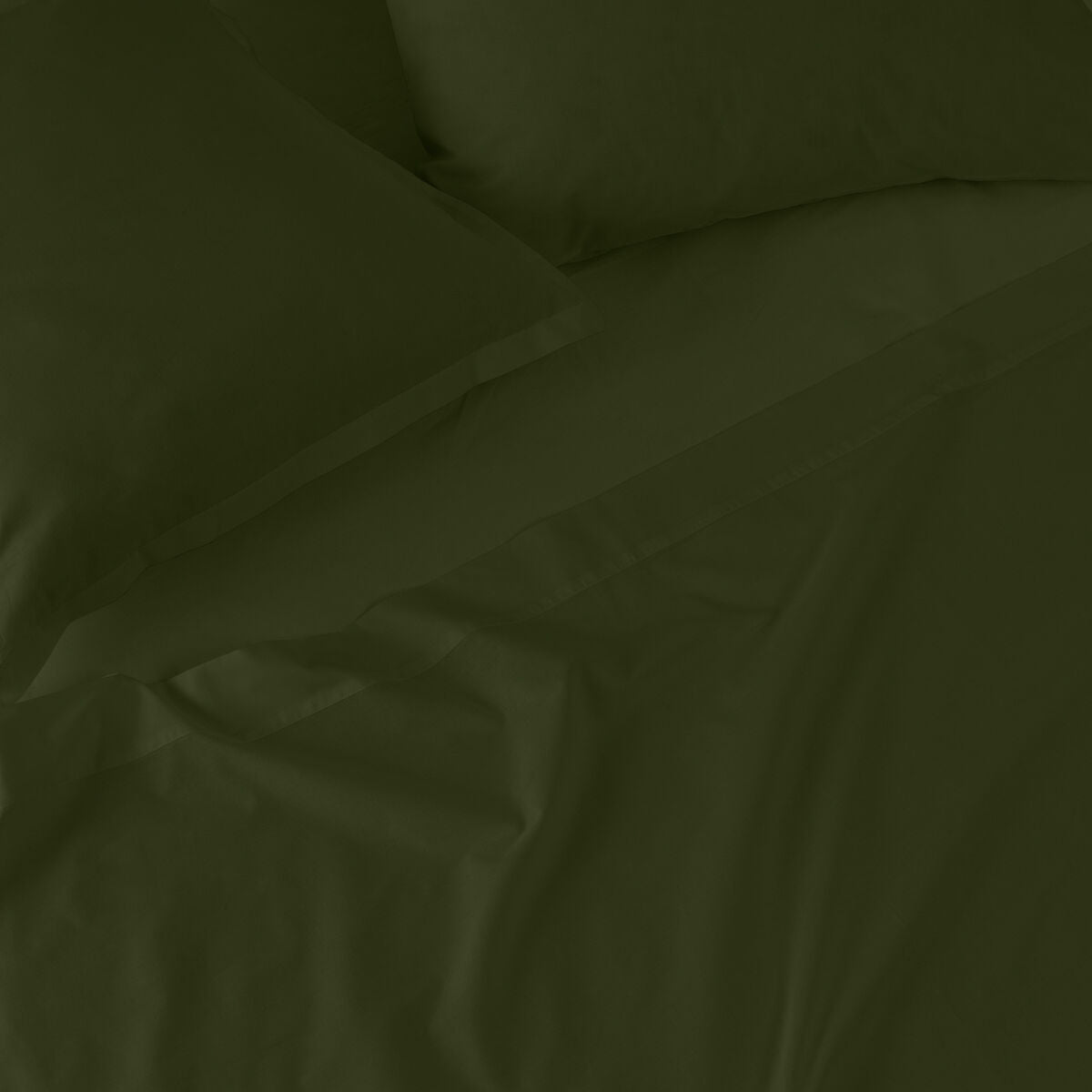 Fitted sheet HappyFriday BASIC Dark green 105 x 200 x 32 cm HappyFriday