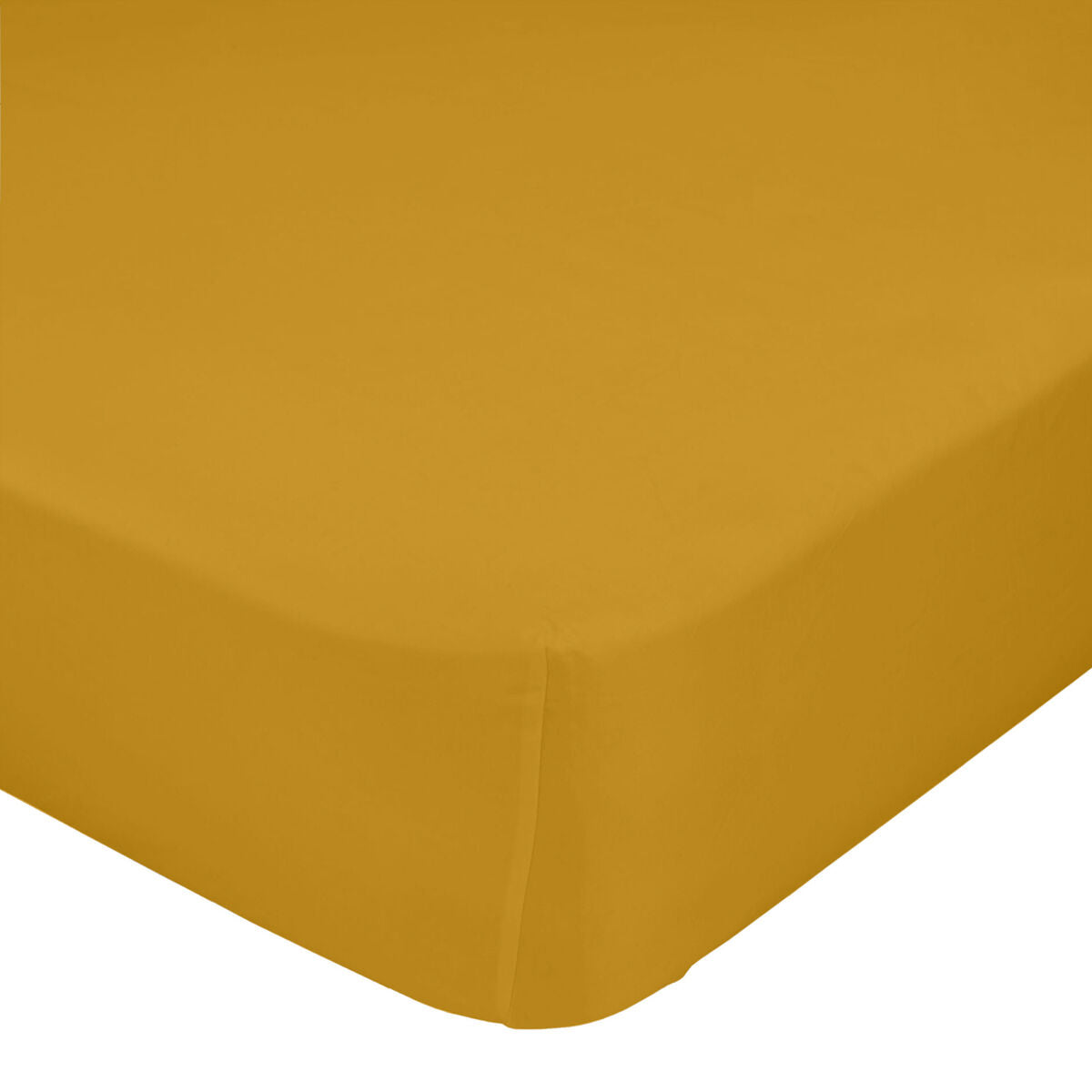 Fitted sheet HappyFriday BASIC Mustard 105 x 200 x 32 cm HappyFriday