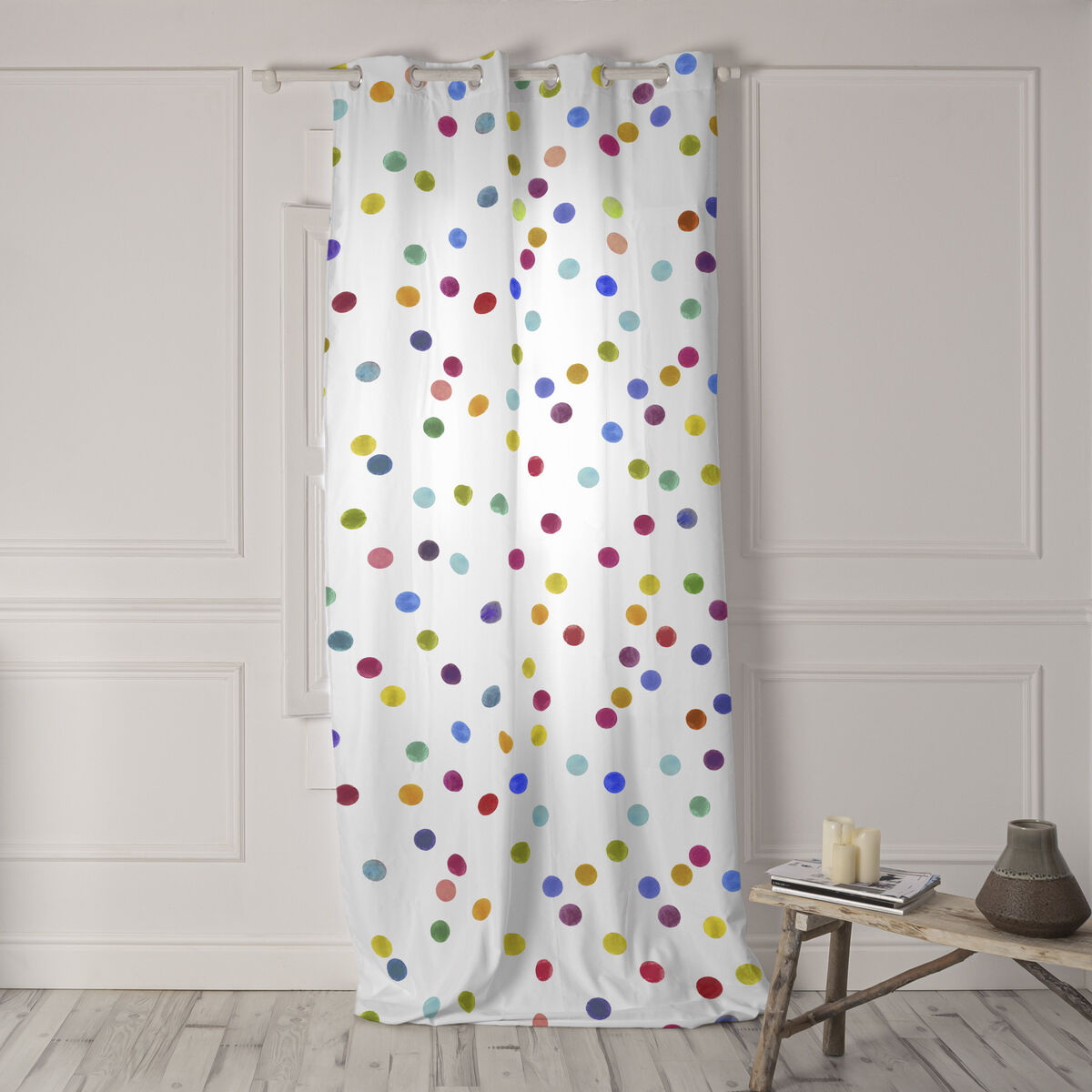 Curtain HappyFriday Confetti Multicolour Confetti 140 x 300 cm