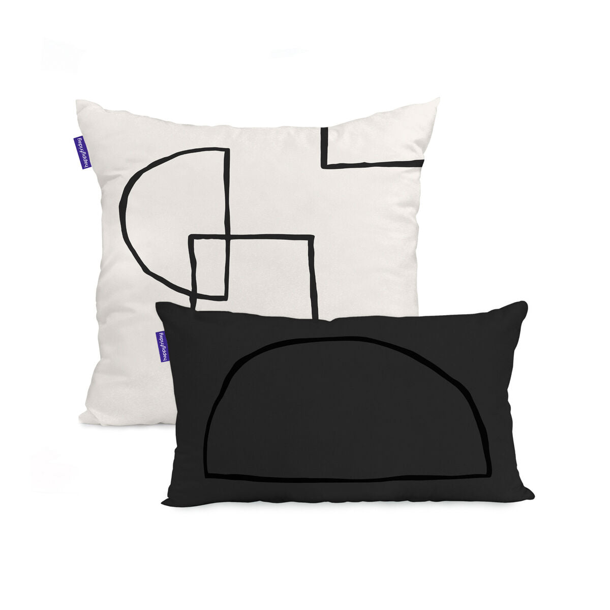 Cushion cover HappyFriday Blanc Serenity Multicolour 2 Pieces HappyFriday