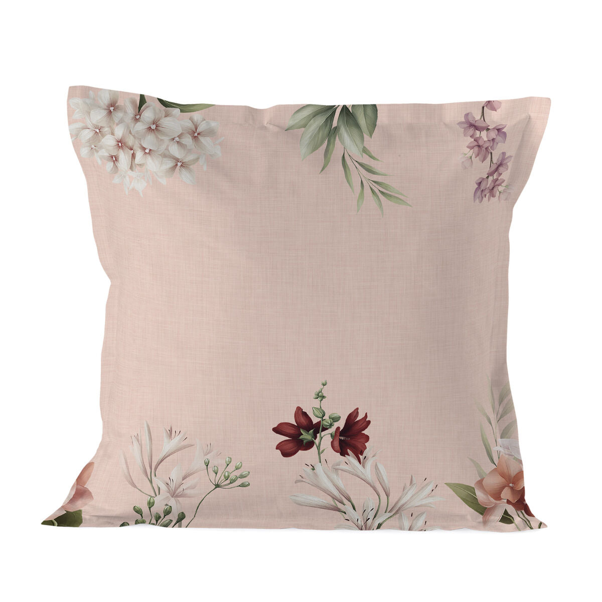 Pillowcase HappyFriday Summer Floral Multicolour 80 x 80 cm HappyFriday