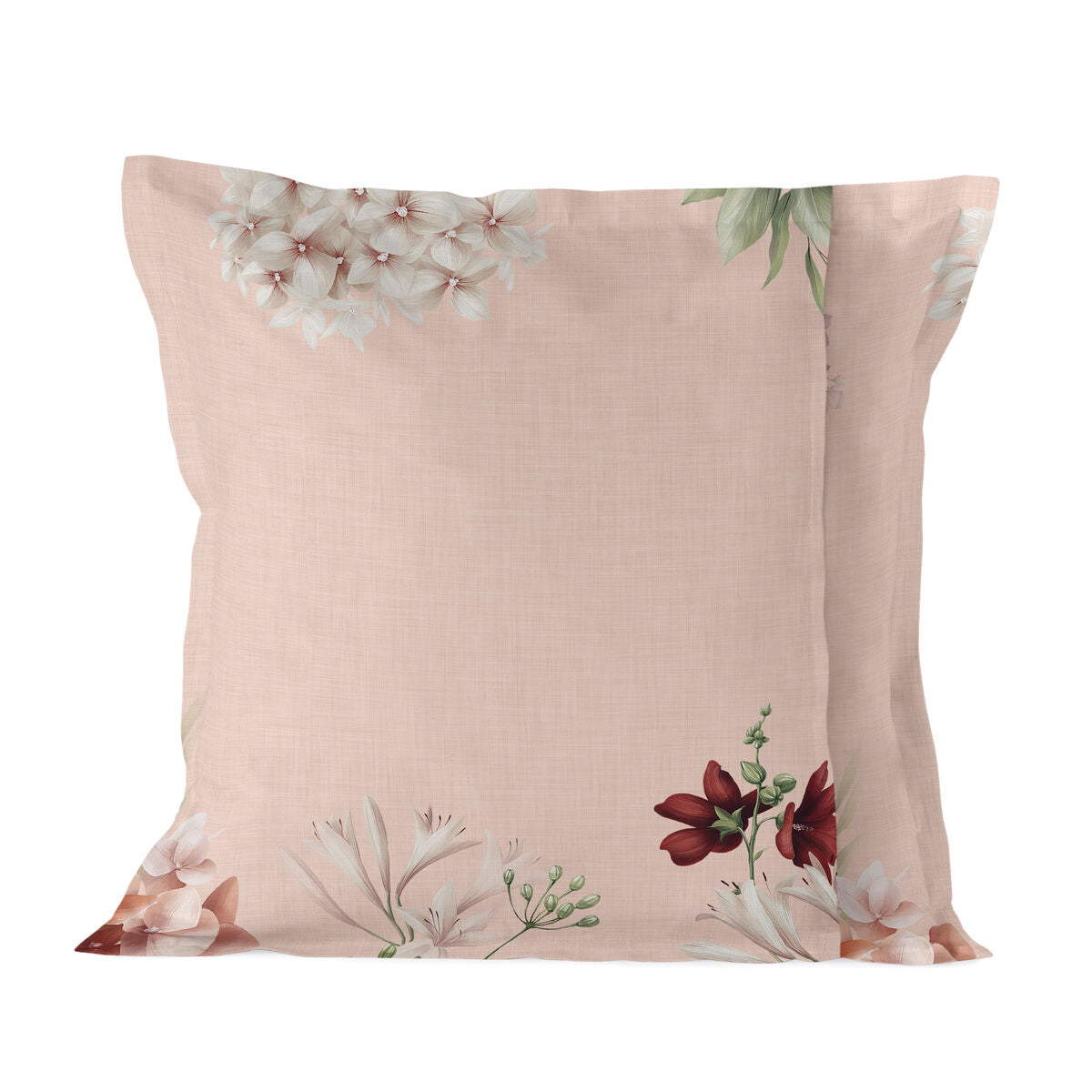 Pillowcase HappyFriday Summer Floral Multicolour 80 x 80 cm HappyFriday