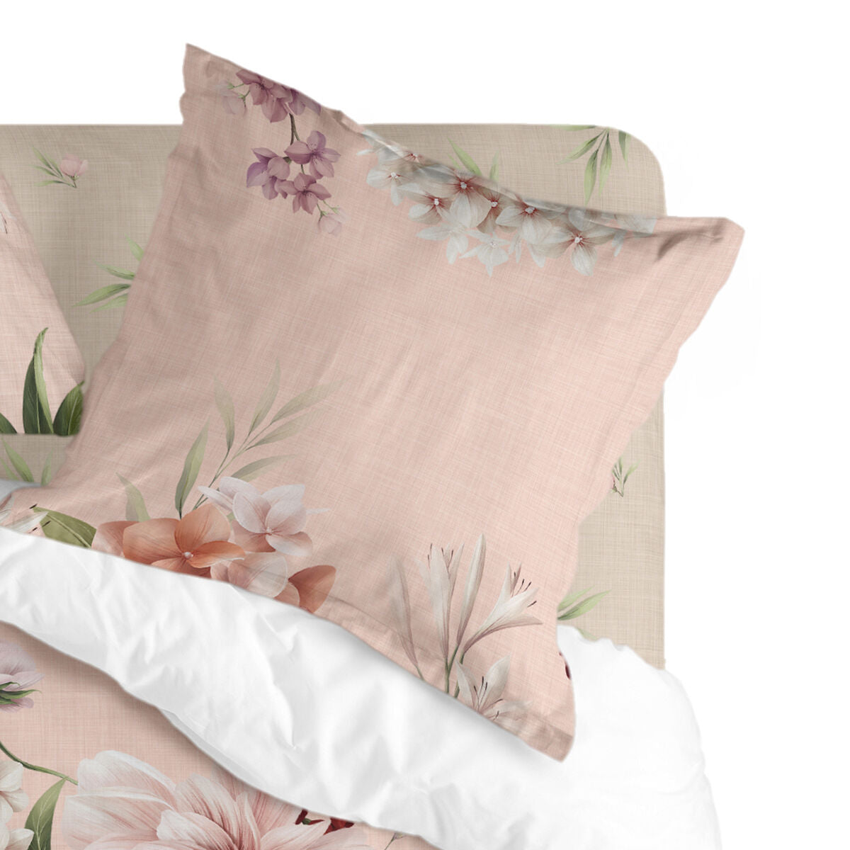 Pillowcase HappyFriday Summer Floral Multicolour 80 x 80 cm HappyFriday