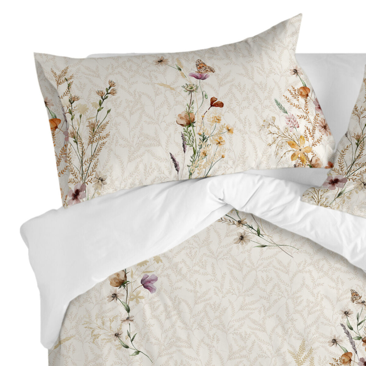 Pillowcase HappyFriday Wild flowers Multicolour 50 x 75 cm (2 Units) HappyFriday