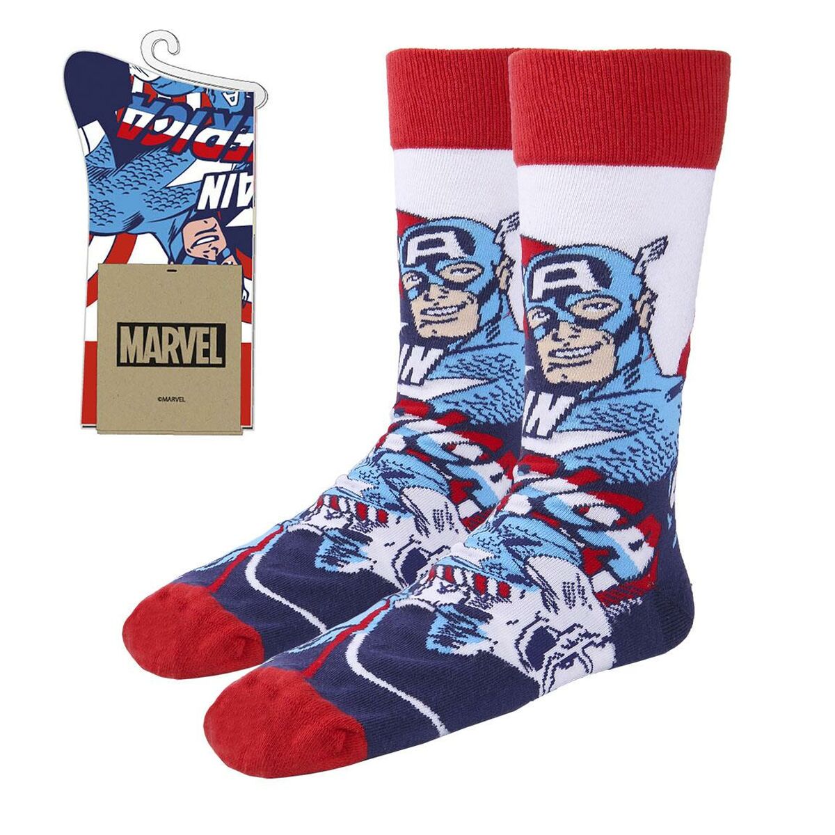 Socks Marvel White Marvel