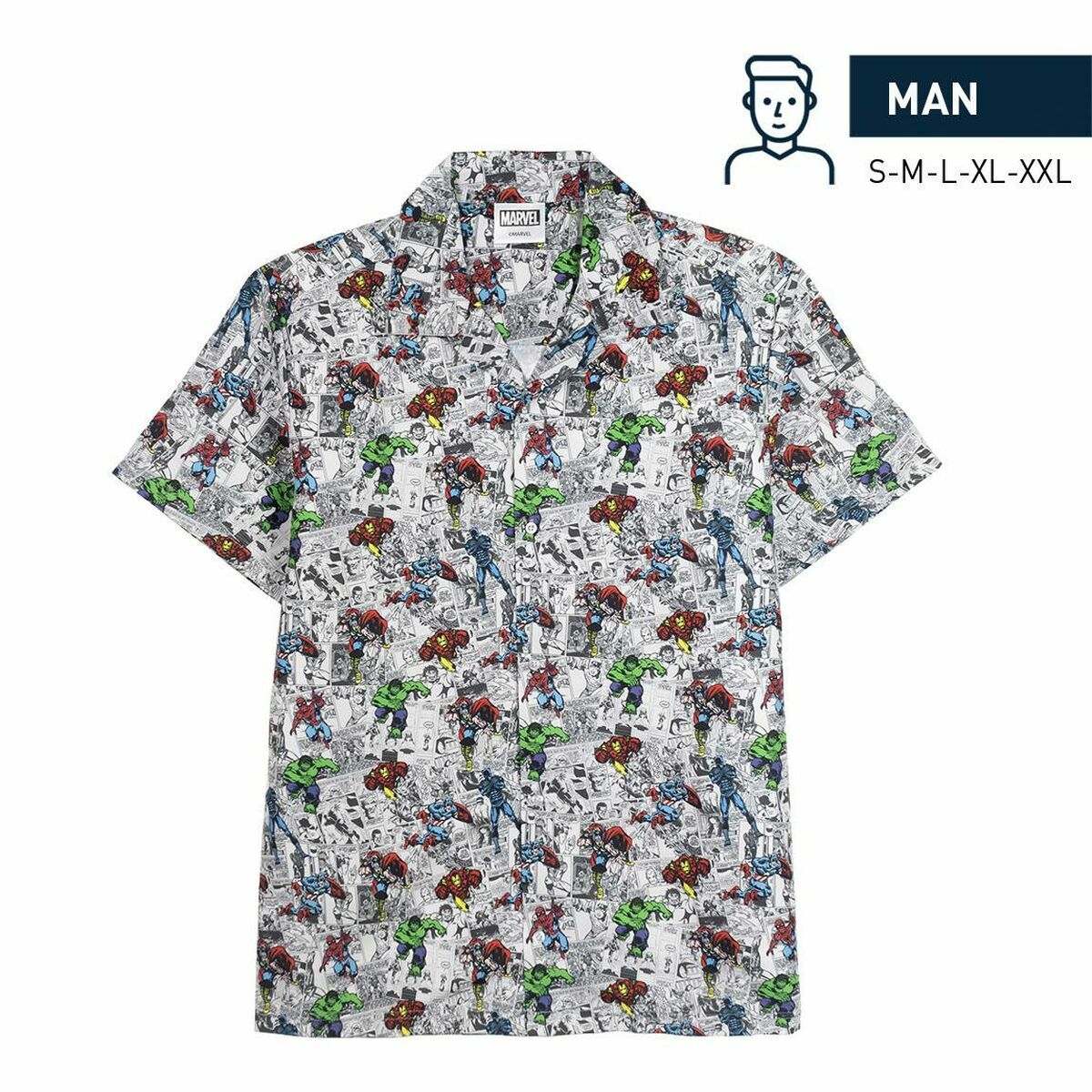 Shirt Marvel Light grey (Adults) Marvel