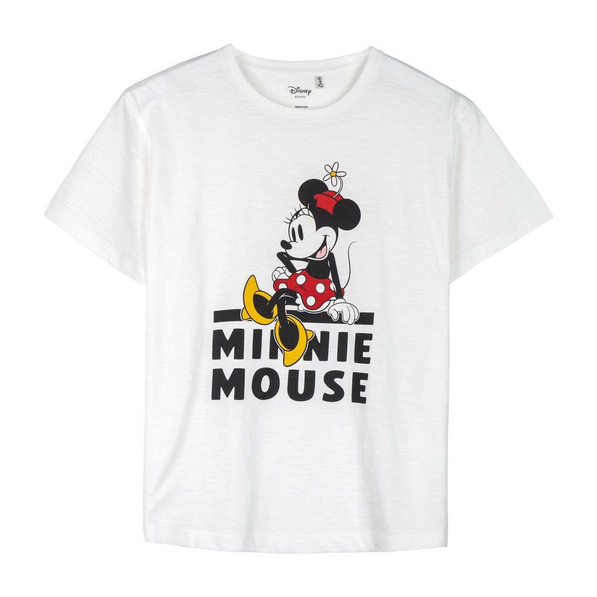 Women’s Short Sleeve T-Shirt Minnie Mouse White