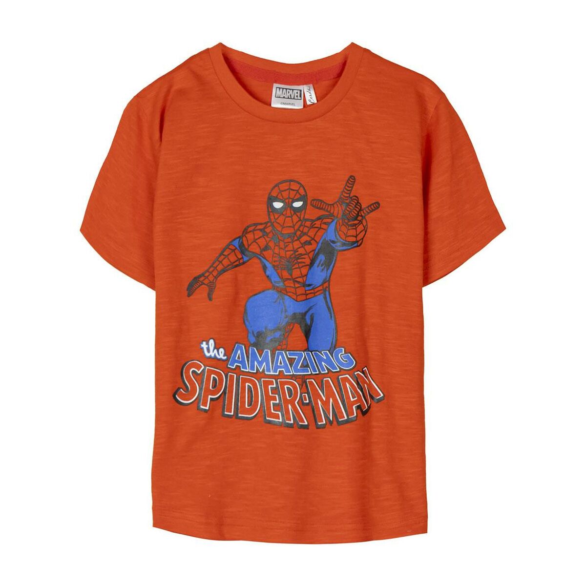 Child's Short Sleeve T-Shirt Spider-Man Orange Spider-Man