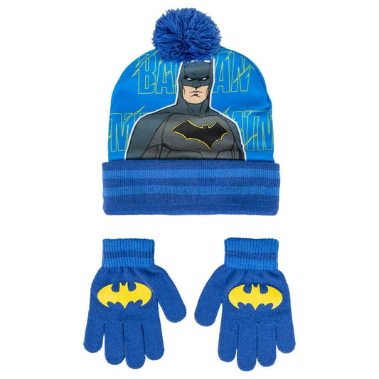 Hat & Gloves Batman Blue