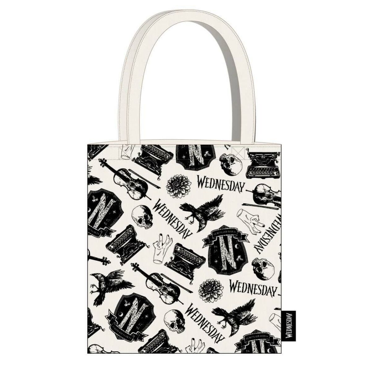 Women's Handbag Wednesday White 36 x 39 x 0,4 cm Wednesday