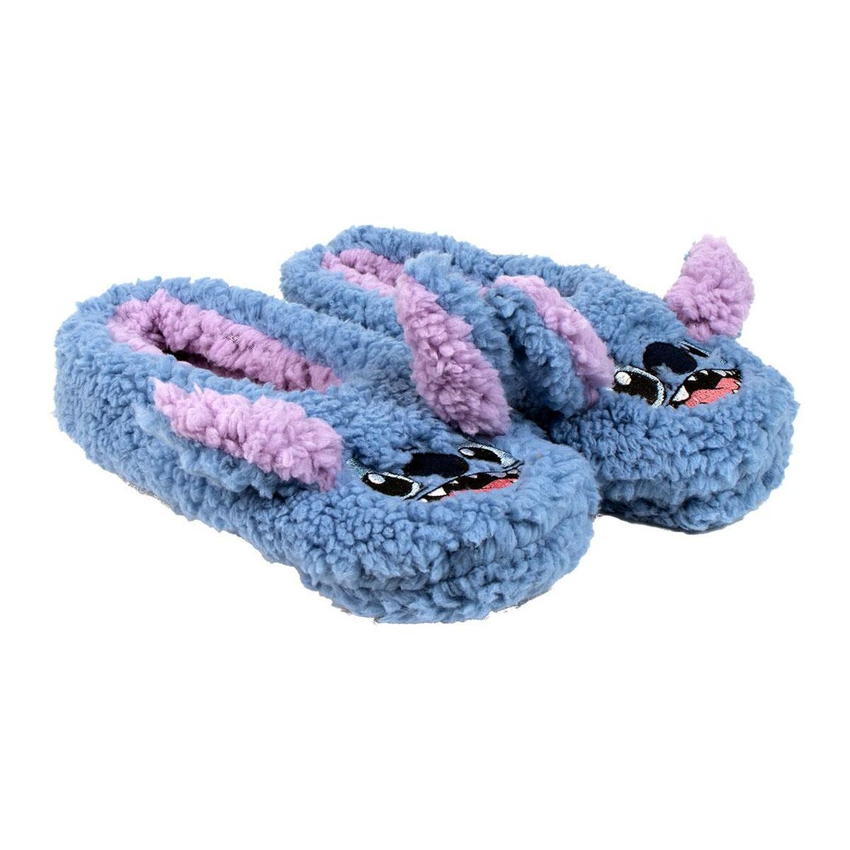 House Slippers Stitch Blue