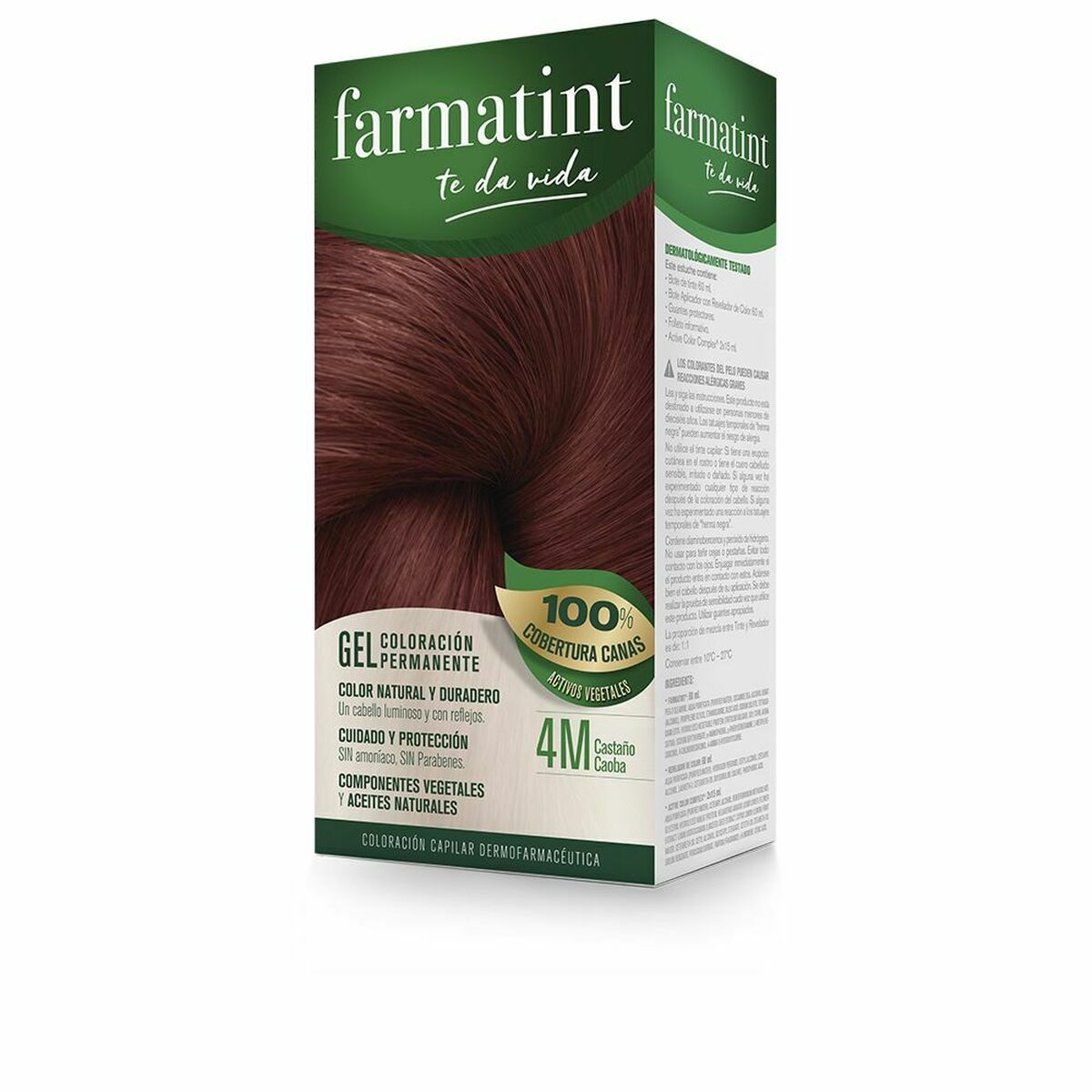 Permanent Dye Farmatint 4m-Castaño Caoba Gel Farmatint