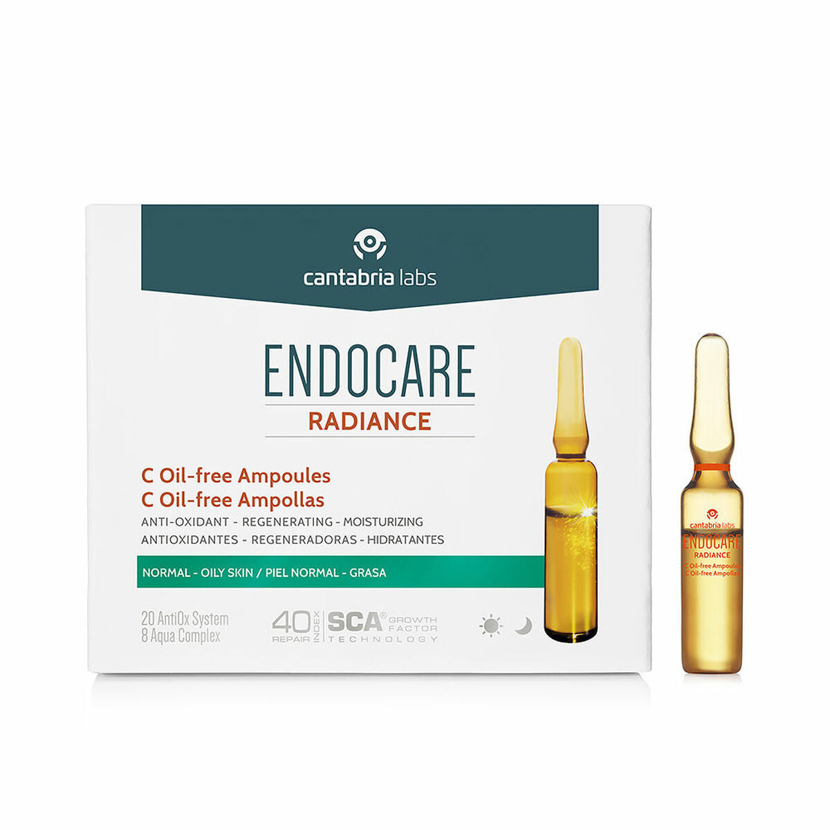 Ampoules Endocare X Without oil 10 x 2 ml 2 ml Endocare