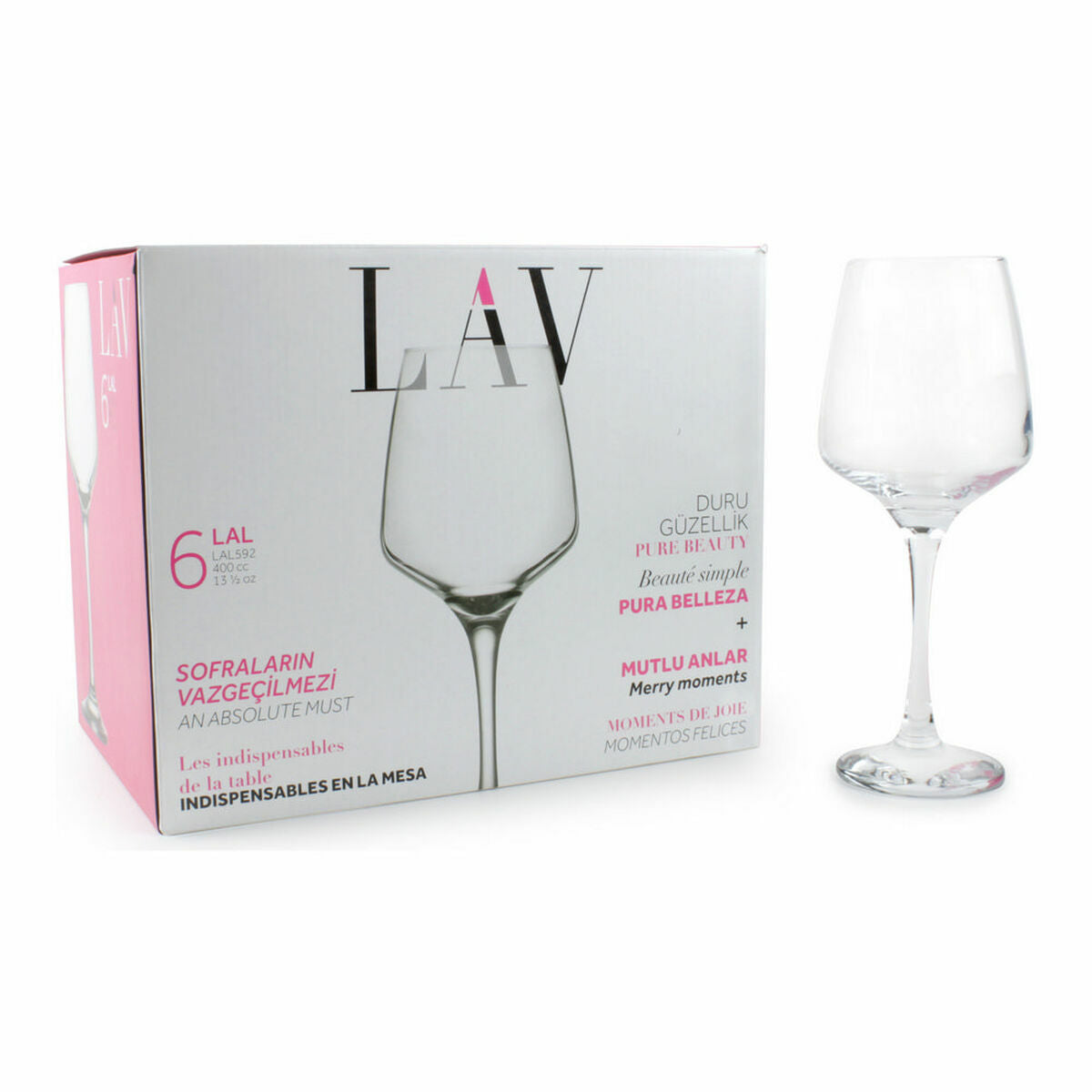 Set of cups LAV LAL 400 cc (6 pcs)