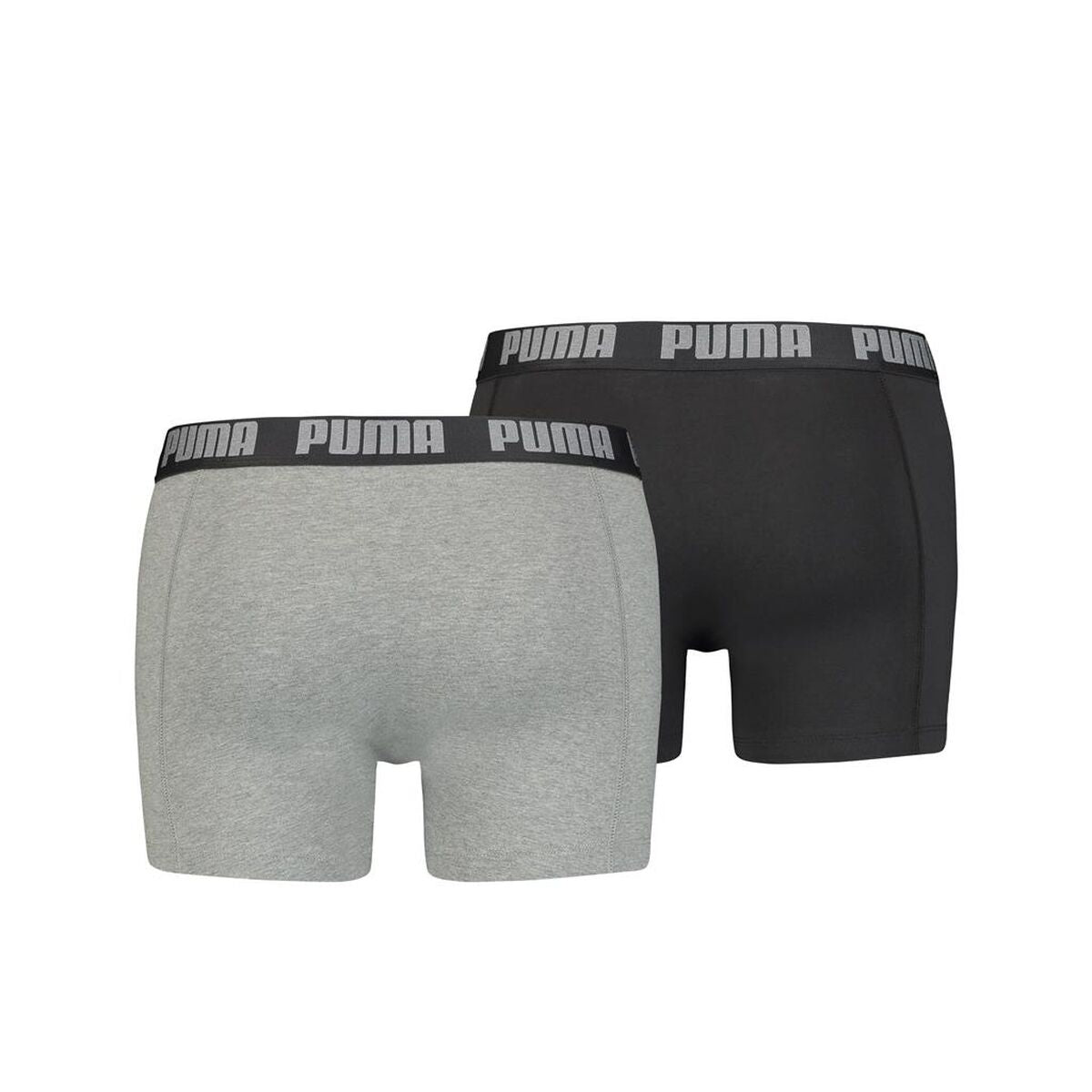 Men's Boxer Shorts Puma EVERRYDAY BASIC 701226387 2 Units Black Grey