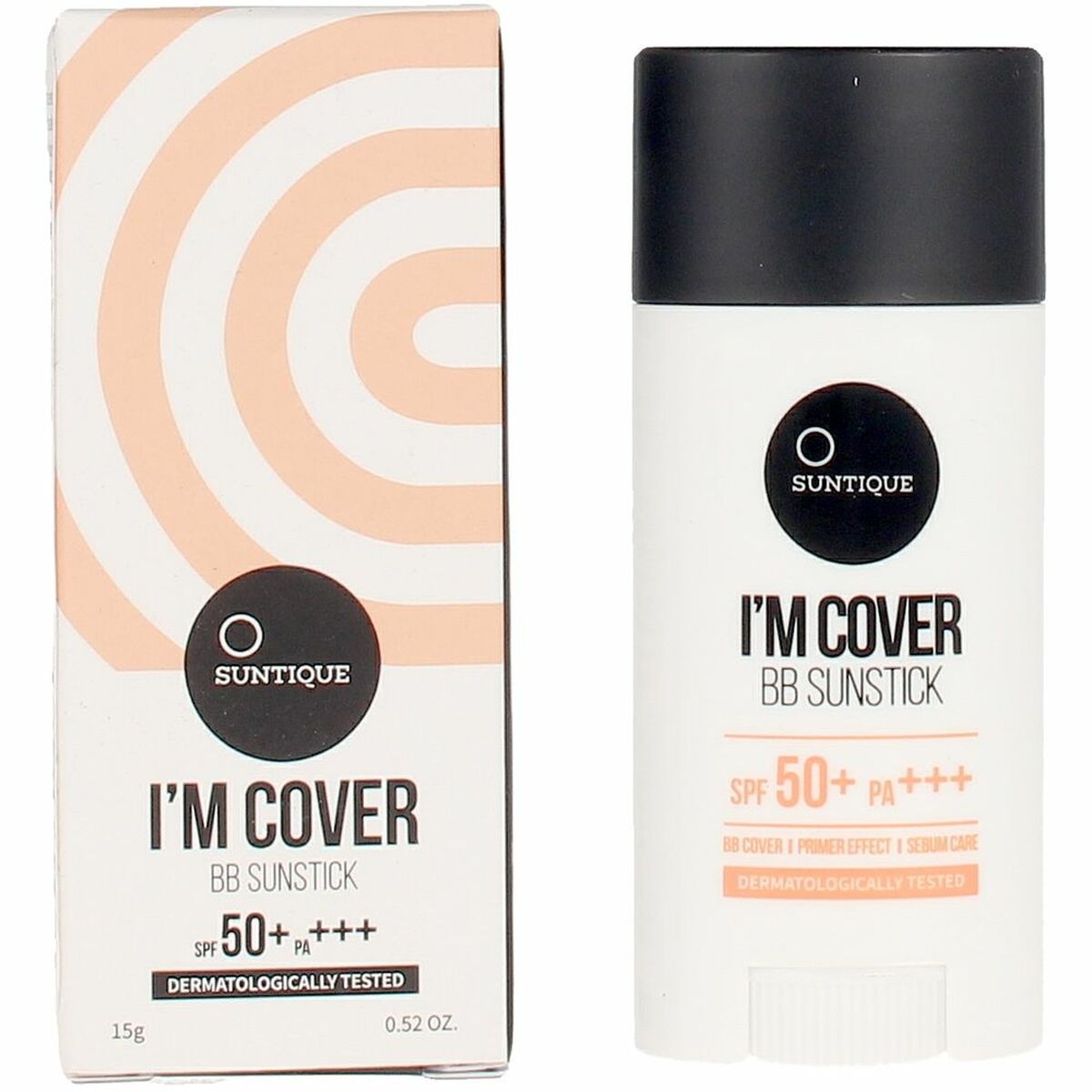 Hydrating Cream with Colour Suntique I'm Cover Stick Spf 50 15 g Suntique