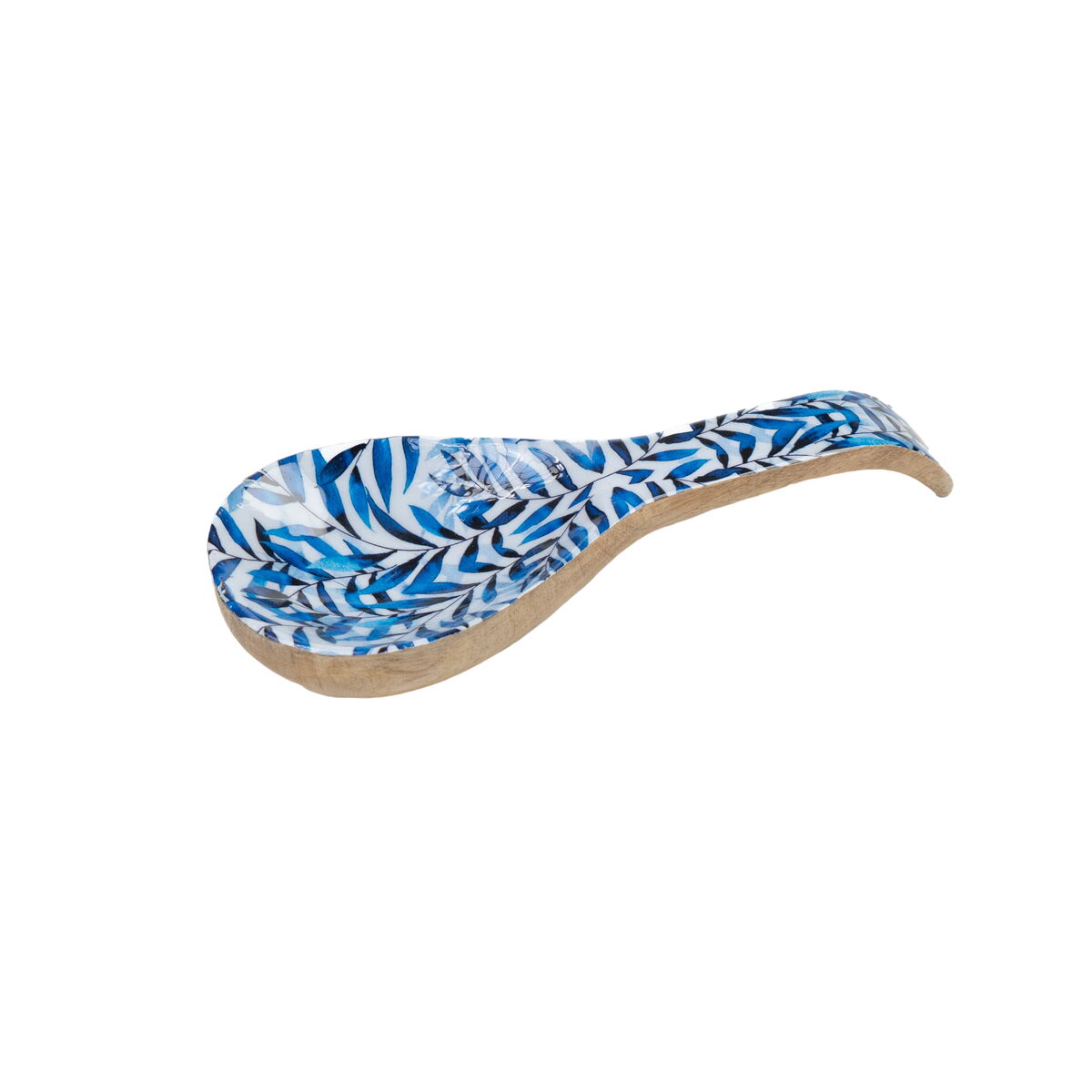 Spoon Romimex Blue White Mango wood 27 x 5 x 9 cm Romimex