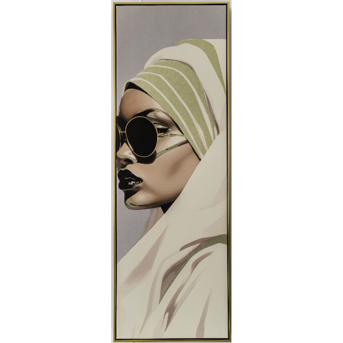 Painting Romimex polystyrene Canvas Lady 123 x 43 x 5 cm Romimex