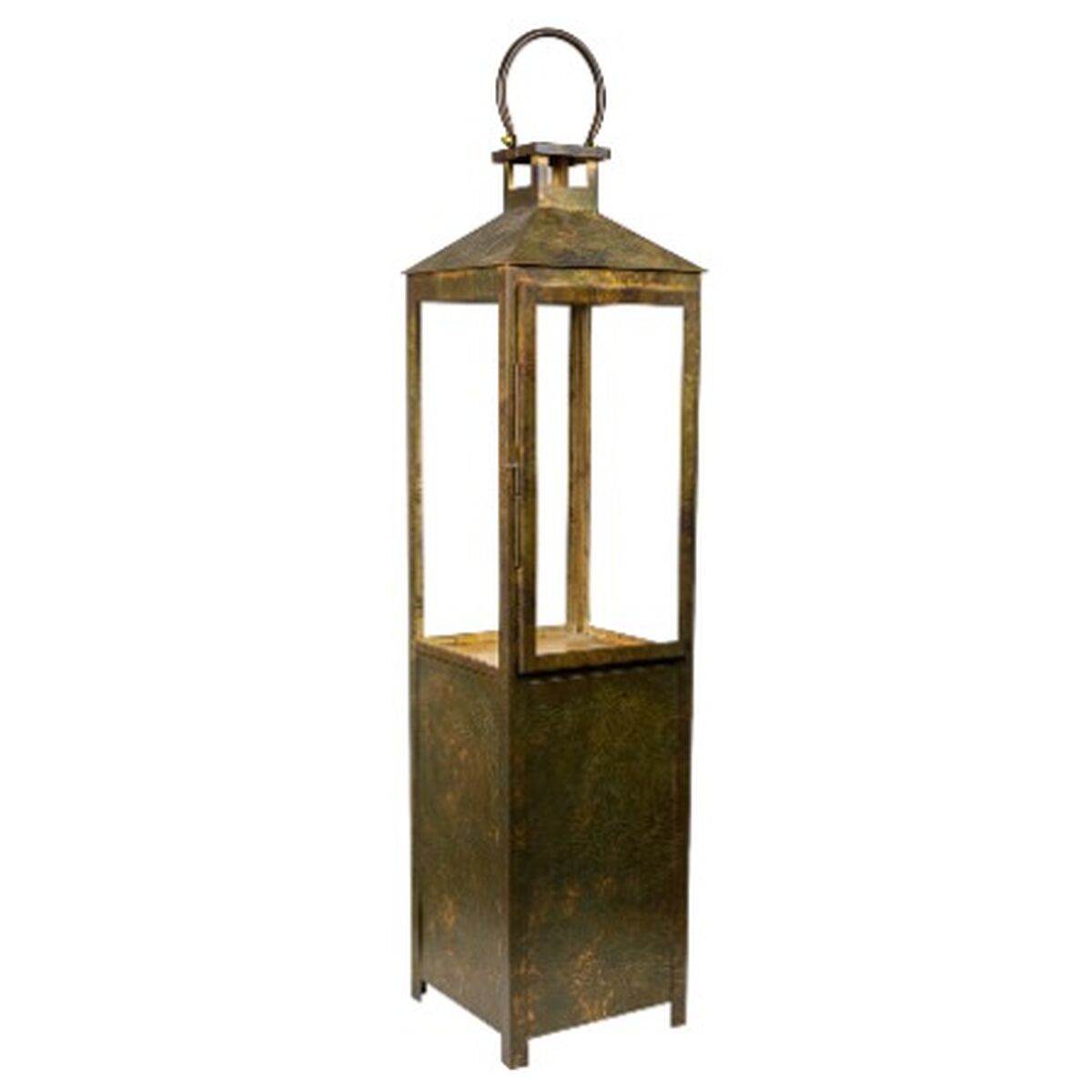 Lantern Romimex Antique Brown Metal 22 x 88 x 22 cm Romimex