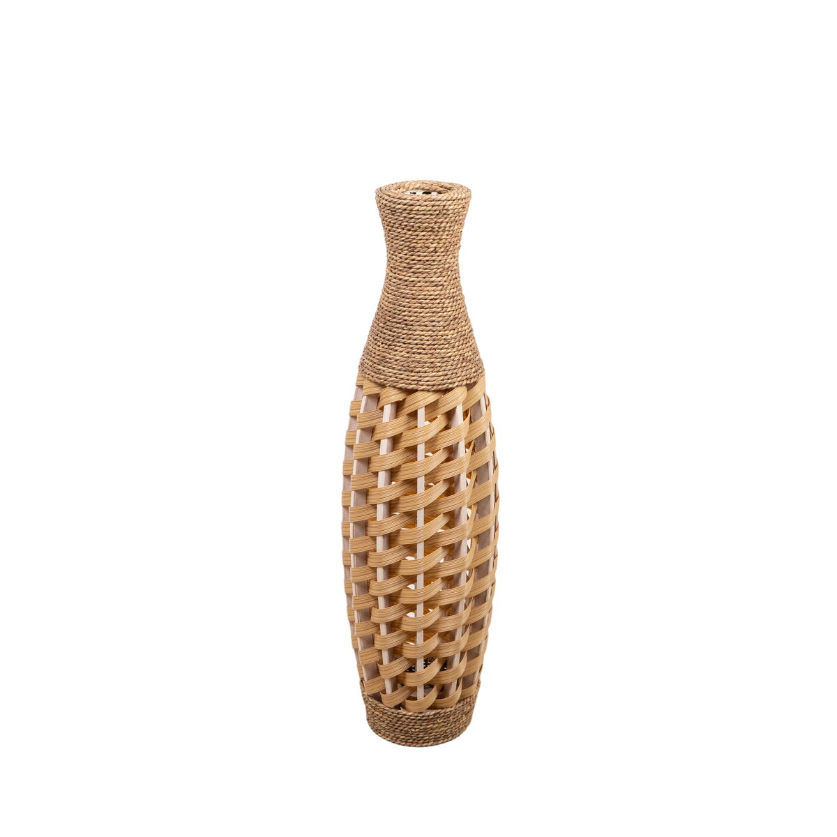 Floor vase Alexandra House Living Brown PVC Natural Fibre 24 x 80 x 24 cm Alexandra House Living