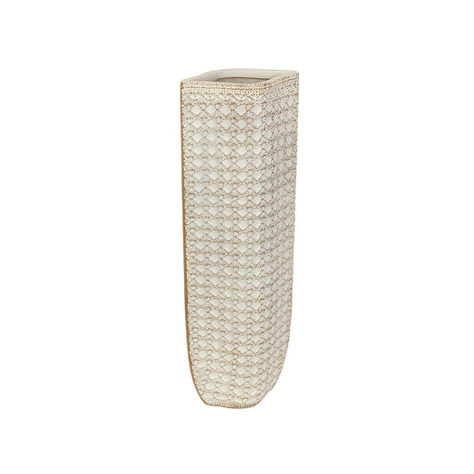 Vase Romimex Cream Resin 20 x 59 x 13 cm Romimex