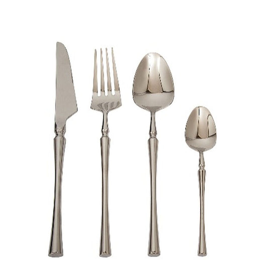 Cutlery set Romimex Silver Stainless steel 25 x 3 x 16 cm 4 Pieces