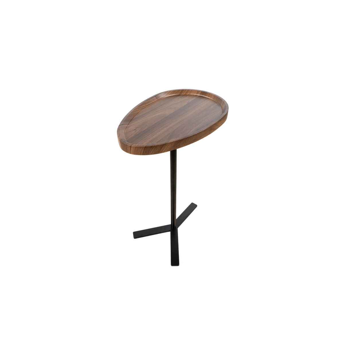 Side table Romimex Brown Black Wood Metal 45 x 63 x 30 cm Romimex