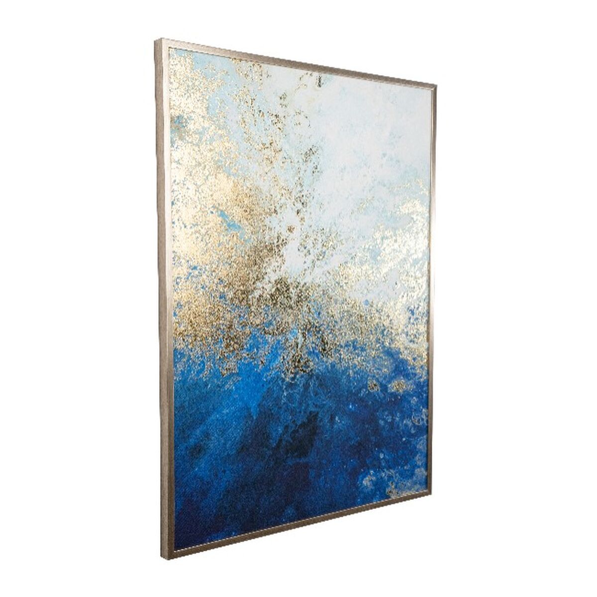 Canvas Romimex polystyrene MDF Wood Abstract 60 x 80 x 3 cm Romimex