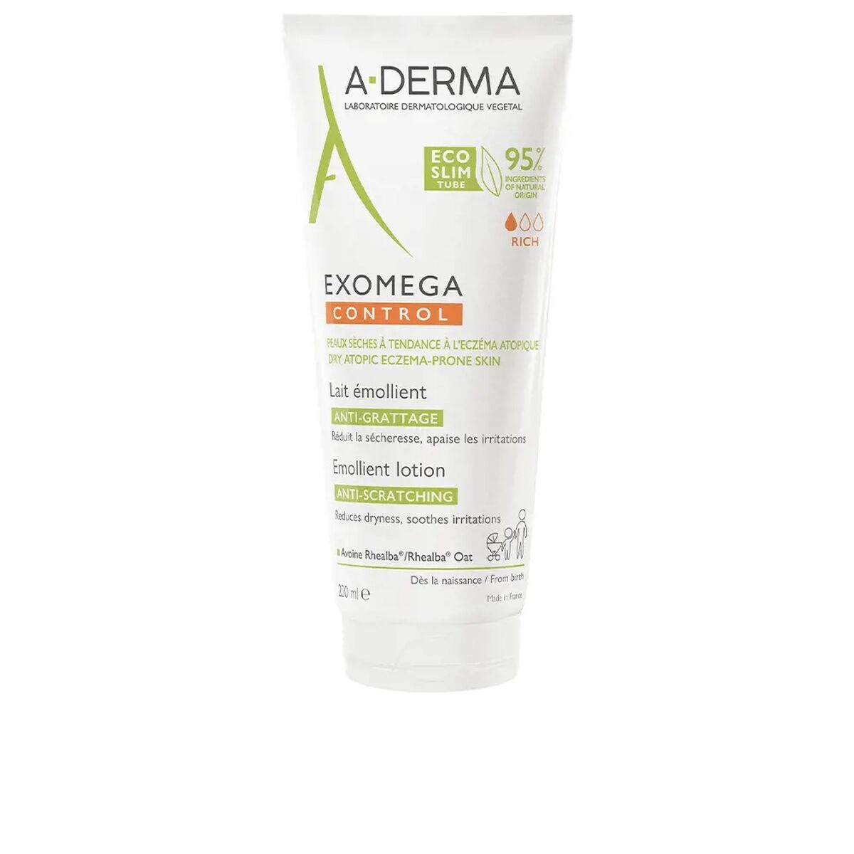 Body Lotion A-Derma Exomega Control 200 ml Itch and irritation relief A-Derma