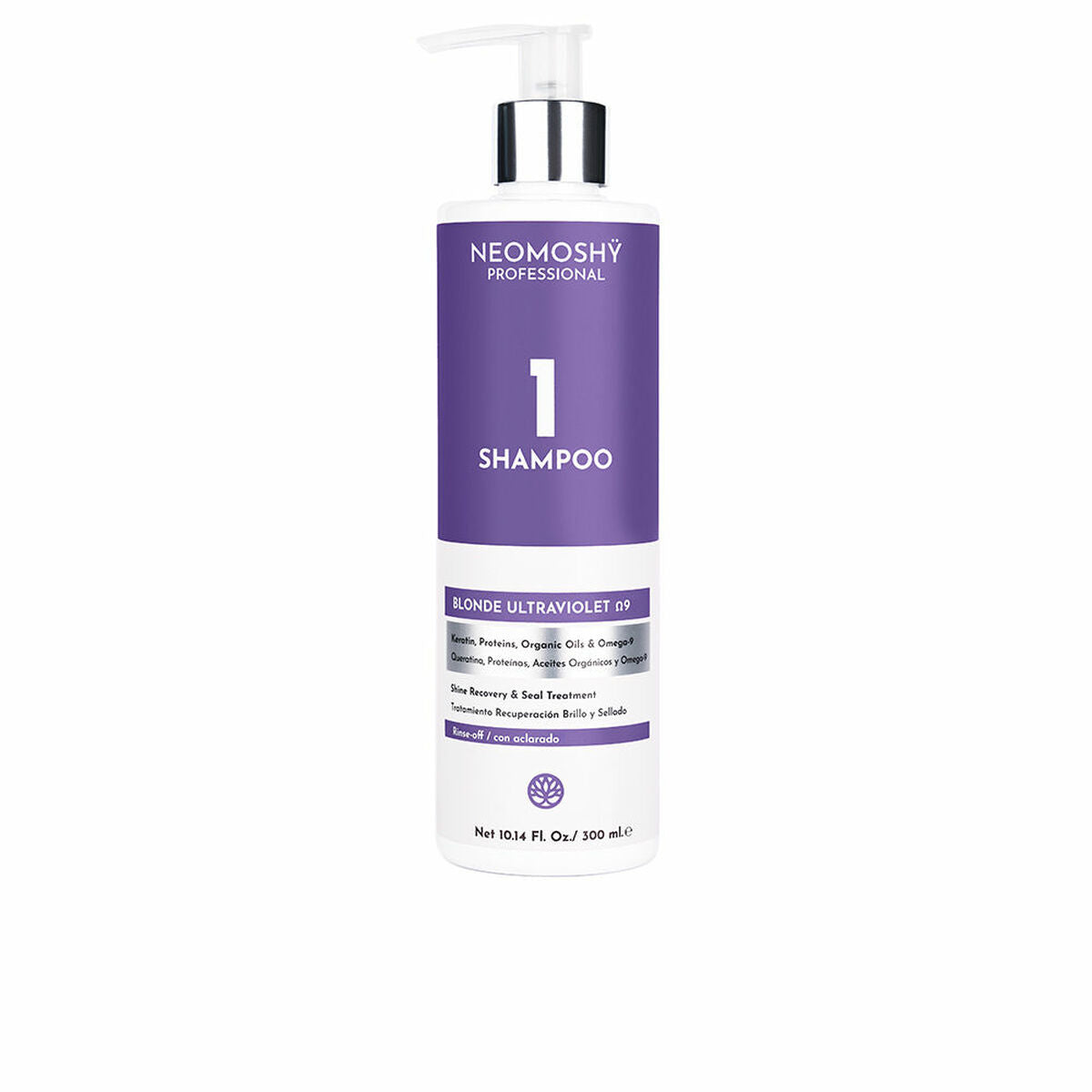 Colour Neutralising Shampoo Neomoshy Blonde Ultraviolet Ω9 (300 ml) Neomoshy