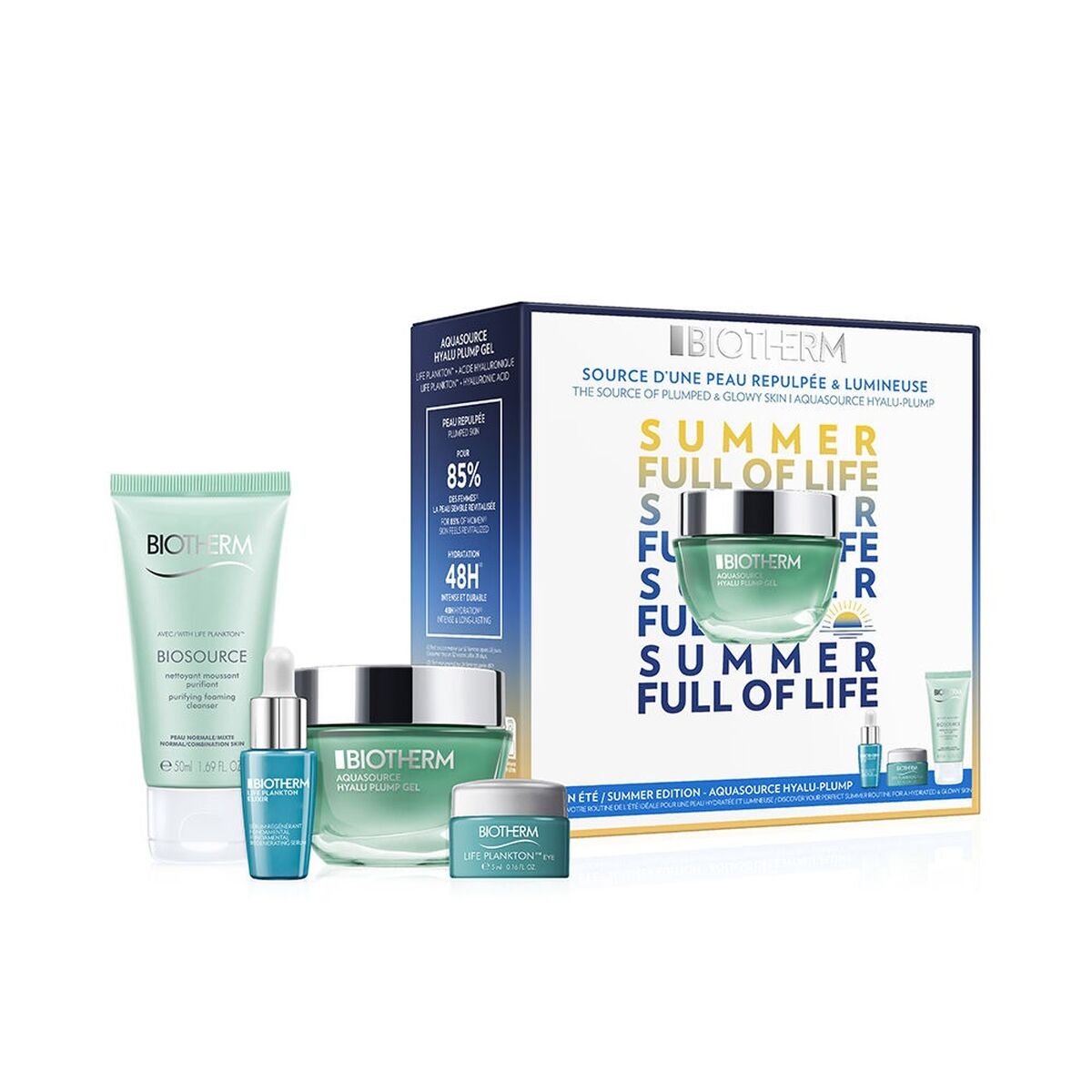 Cosmetic Set Biotherm AQUASOURCE 4 Pieces