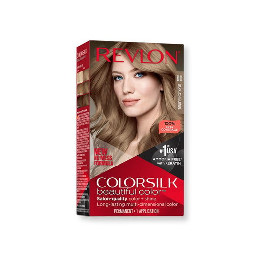 Permanent Colour Revlon Colorsilk Ammonia-free Nº 60-Dark Ash Blonde Revlon