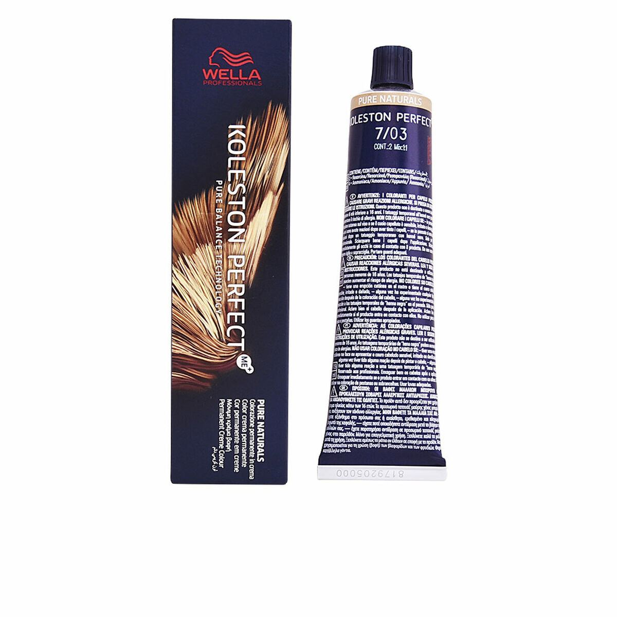 Permanent Dye Wella Koleston Perfect Nº 7.03 (60 ml)