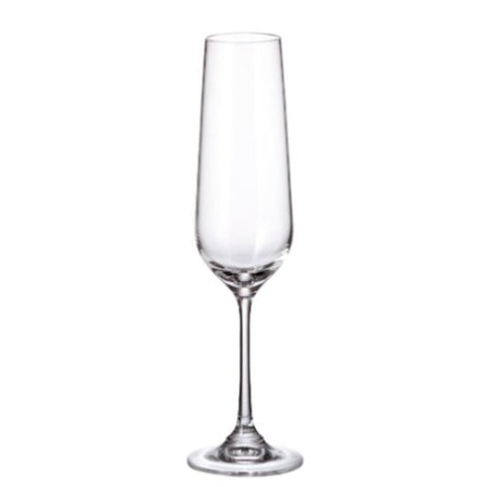 Set of cups Bohemia Crystal Sira 200 ml champagne 6 Units