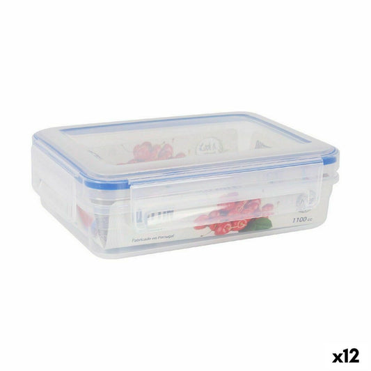 Hermetic Lunch Box Quttin L&F Rectangular 20 x 15 x 6 cm (12 Units) Quttin