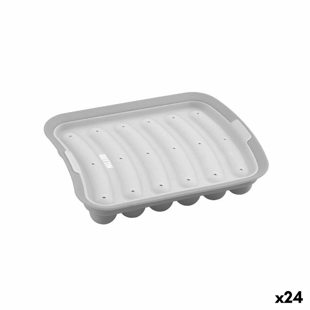 Sausage mould Quttin Microwave Silicone 17 X 18 cm (24 Units) Quttin