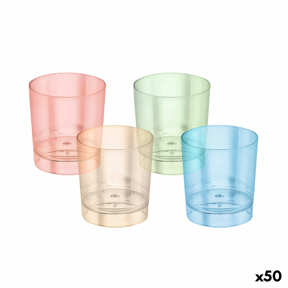 Set of Shot Glasses Algon Reusable 10 Pieces 35 ml (50 Units) Algon