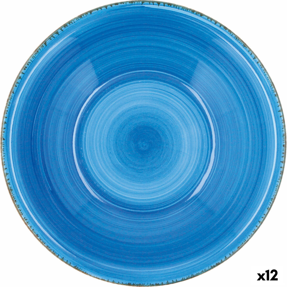 Dessert dish Quid Vita Ceramic Blue (19 cm) (12 Units) Quid