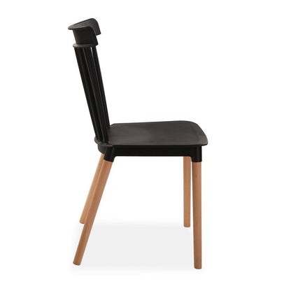 Chair Versa Black 52,5 x 80 x 43 cm (4 Units)