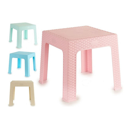 Child's Table Rattan Plastic 47 x 42 x 47 cm (4 Units)